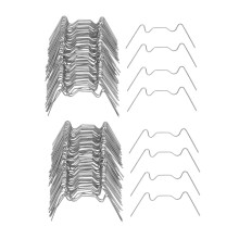 GewäChshausverglasungs Clips, Edelstahl W Typ Clips Blatt Feder Clips 200 Stück