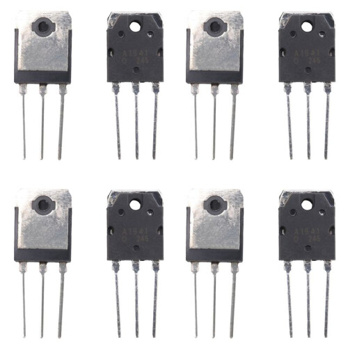 4Pair A1941 + C5198 10A 200V Power Amplifier Silicon Transistor