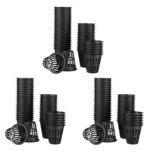 180 Paket 2 Zoll Netz Becher Schlitzgeflecht Breiter Lippen Filter Pflanzen Netz Pot Bucket Korb fürHydroponics