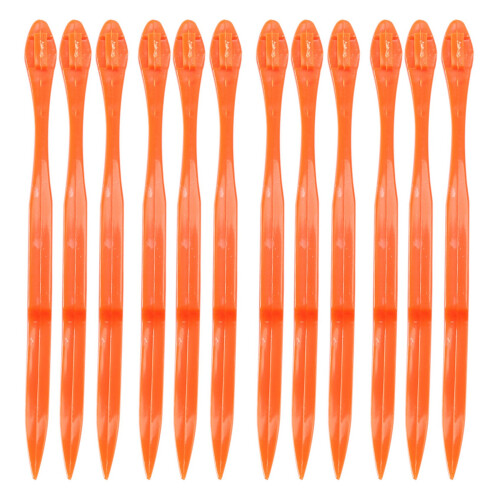 12PCS Easy Orange Citrus Peeler in Bright Orange Color Kitchen Tool