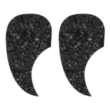 2Pcs Acoustic Guitar Pickguard Self-Adhesive Pick Guard Plate Comma Shape for Classical Acoustic Guitar Part,Black Pearl