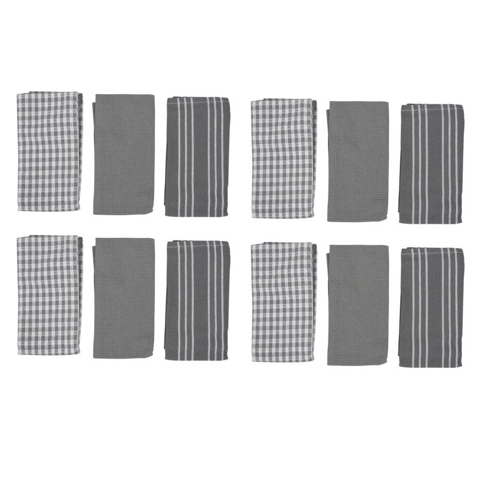 4X Classic Kitchen Towels, 100% Natural Cotton, the Best Tea Towels, Dish Cloth, Absorbent and Lint-Free