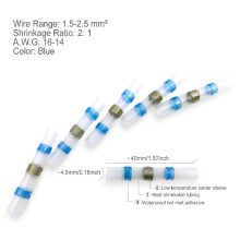 150Pcs Solder Seal Wire Connector Sopoby Solder Seal Heat Shrink Butt Connectors Terminals Copper