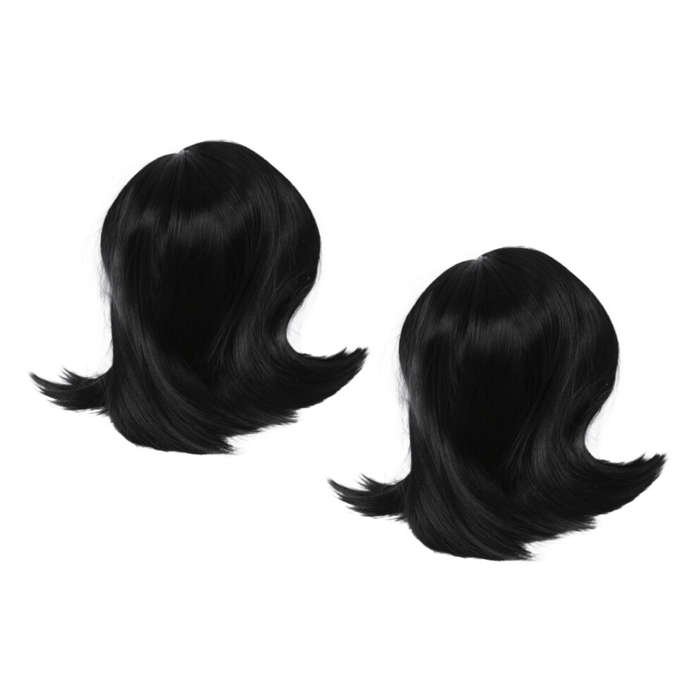Unisex 2X Short Front Human Hair Wigs Brazilian Remy Hair Bob Wig With Pre Plucked Hairline