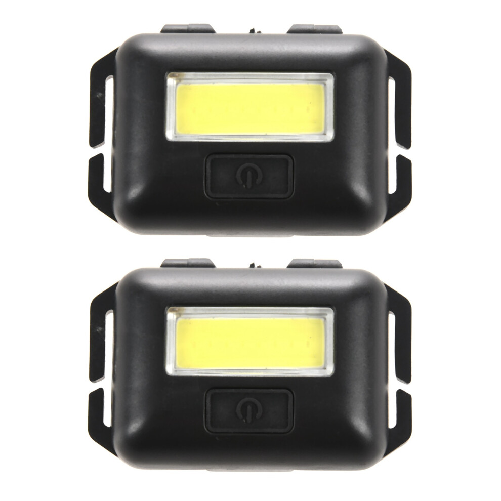 2X Cob Led Lamp Head 3 Modes Rainproof Torch Flash For Outdoor Camping Fishing Light/Black 6032041684547