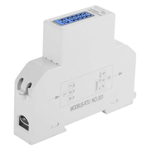 3X 5-100A 220V  Meter Single Phase RS485 MODBUS Protocol LCD Backlit Display Din Rail Watt Meter  Meter 2