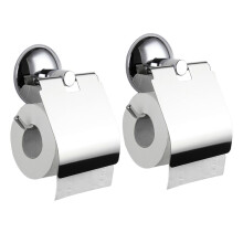 2X Titulaire de Papier Hygienique En Acier Inoxydable Heavy Duty Ventouse Murale Support de Papier Hygienique Porte-Rouleau de Papier Hygienique