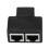 2 Port RJ45 Splitter Adapter LAN Network Ethernet Extender Connector Plug Lot 2Pcs 4