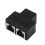 2 Puerto RJ45 Splitter Adaptador LAN Red Extensor Ethernet Conector Plug Lot 2Pcs 7