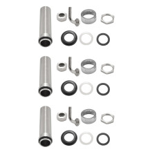 3X 92.5mm Stainless Steel Elbow Shank Beer Tap Draft Beer Faucet Accessories with Diameter 8mm for Beer Keg