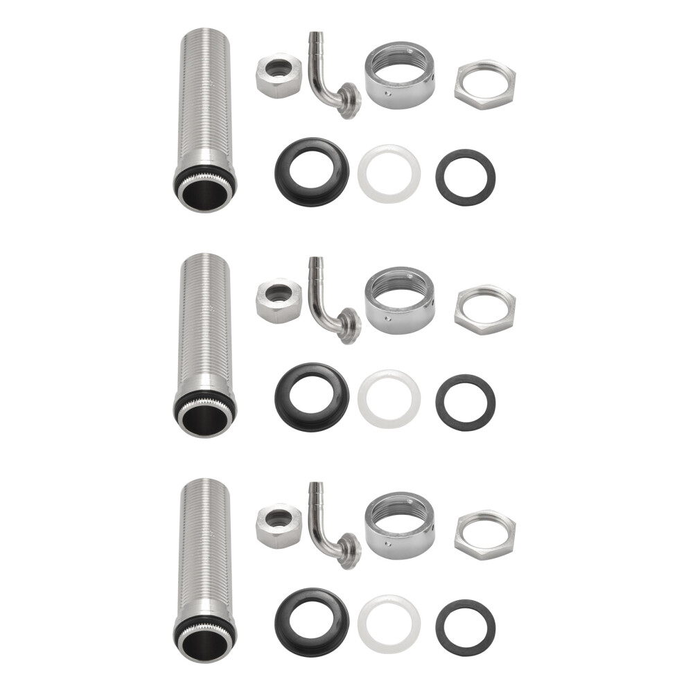 3X 92.5Mm Stainless Steel Elbow Shank Beer Tap Draft Beer Faucet Accessories With Diameter 8Mm For Beer Keg 6032356165328