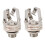 2X Jack 6.5 Two-Channel Audio Cable Connector Plug Socket with A  Stereo 6.5 Female for Guitar 1