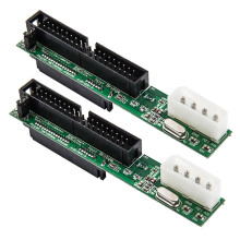 2X 7+15Pin 2.5 Female to 3.5 Inch Ide to Ide Adapter Converter Male 40 Pin Port for Ata 133 100 Hdd Cd Dvd