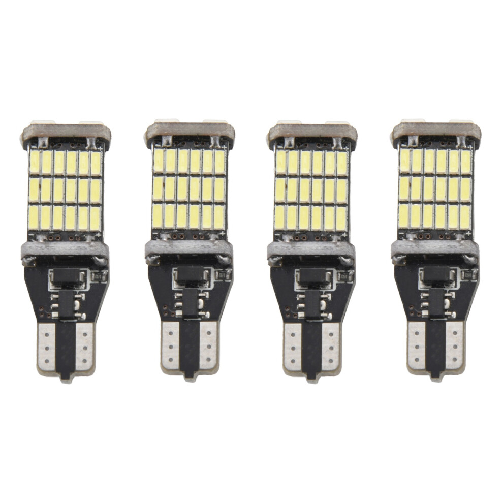 4Pcs T15 W16w Led Backup Bulb 920 921 912 Error Free 4014 45Smd Highlighting Brake Bulb Dc12v Light 6033836433982