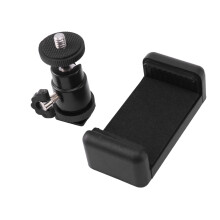 2X 2 in 1 Handy Klipp Halter 360 Kugel Kopf Schuh Adapter Halterung Passen für Dslr Slr Kamera