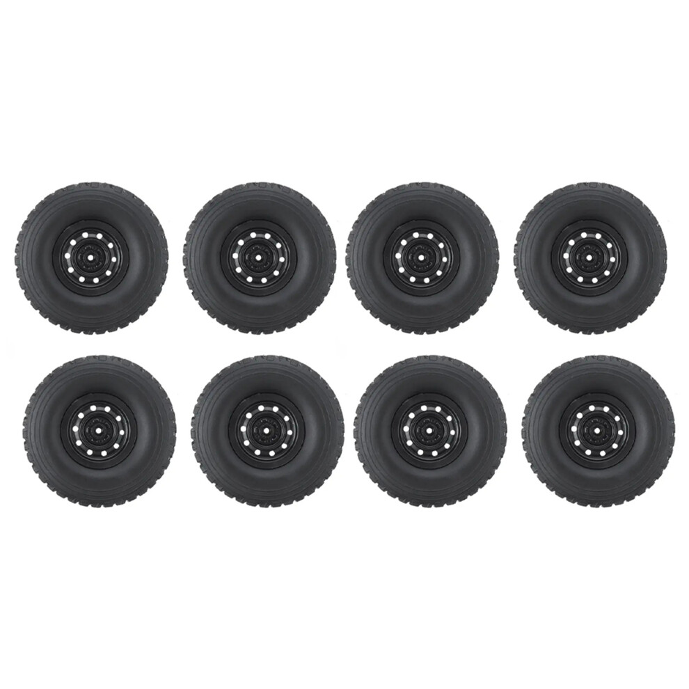 8Pcs Rc Car Tires Tyre Wheel Upgrades Accessories For Mn D90 D91 D99 Mn99s Wpl C14 C24 C34 C44 Rc Car Spare Parts Black 6032493383401