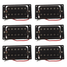 12 Stueck Elektrische Gitarre Schwarzer Tonabnehmer + Rahmen Schrauber