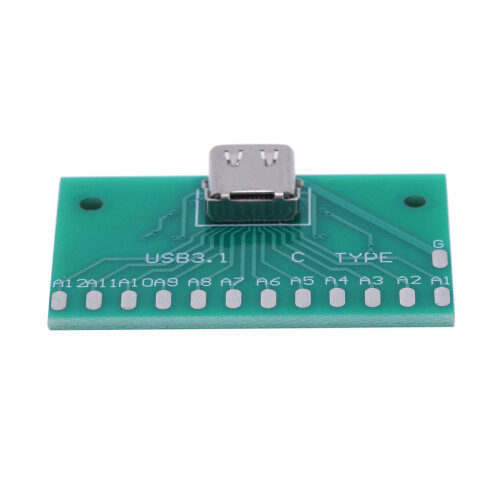 2X Diy 24Pin USB-C USB 3.1 Type C Female Socket Connector Smt Type with Pc Board 2
