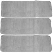 3piezas 120X40cm Alfombra de Manta Absorbente Antideslizante de Espuma Viscoelastica de Puerta Estera del Piso Grisaceo