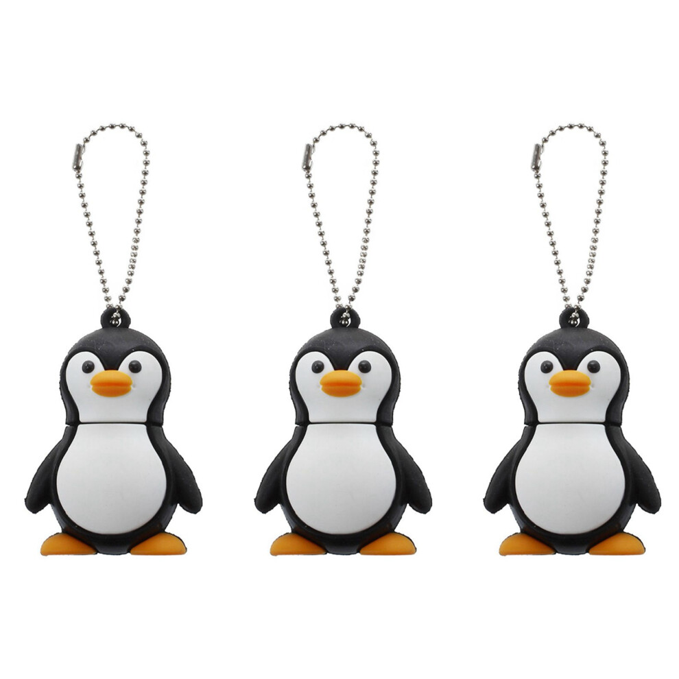 3X 32Gb Novelty Cute Baby Penguin Usb 2.0 Flash Drive Data Memory Stick Device - And Black/White 4712170777731