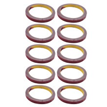 10X Strong Permanent Double Sided Super Sticky Foam Tape Roll for Vehicle Car, Red 10MM x