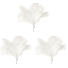 30 Pcs Natural Ostrich Feathers Wedding Party Decoration White 45-50cm