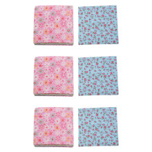 300Pcs 10X10cm Quadratisches Blumenbaumwollgewebe-Patchwork-Tuch für Das Diy Fertigkeit-Nähen