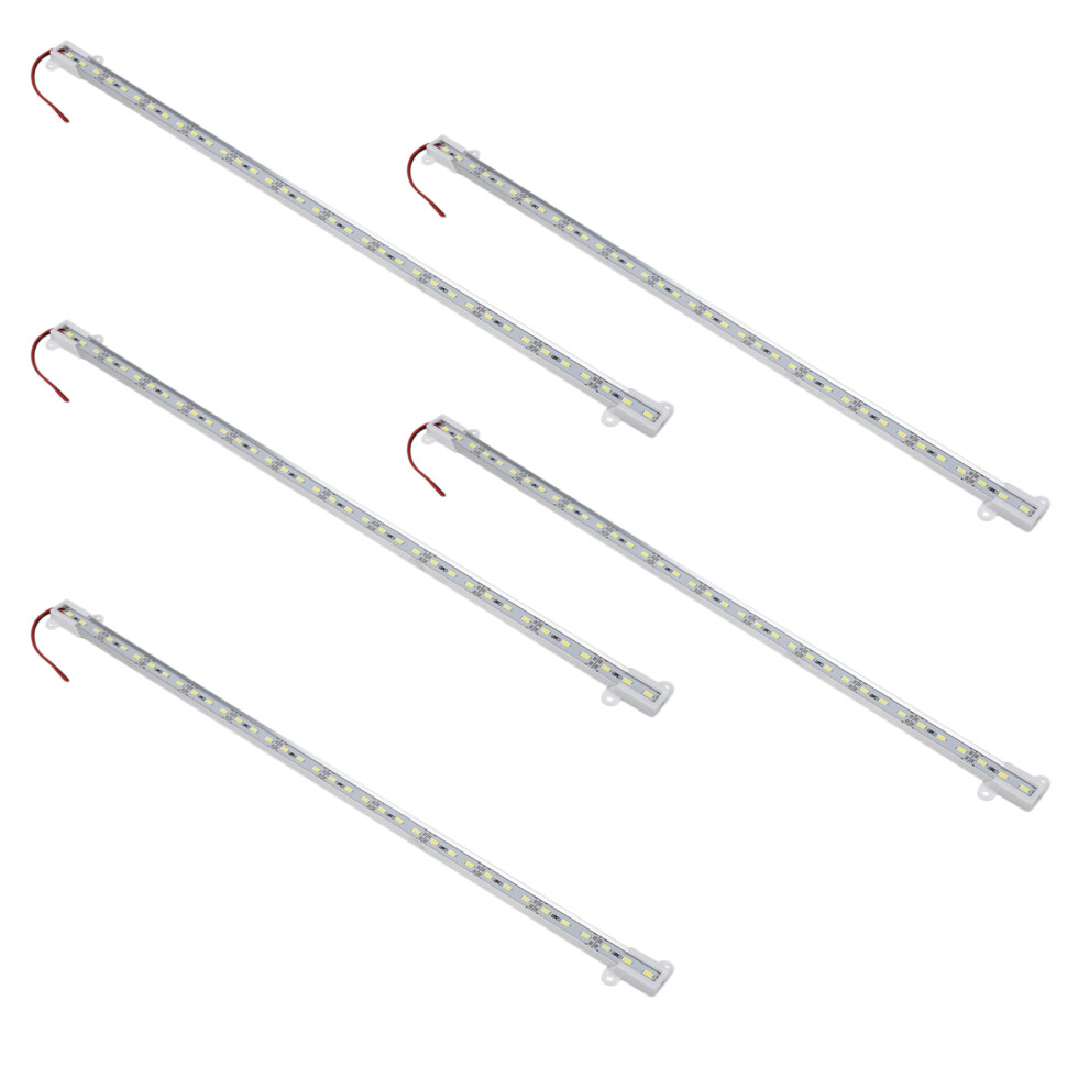 5X 50Cm 12V 36 Led 5050 Smd Hard Strip Bar Aluminum Rigid Light/White 6032037733815