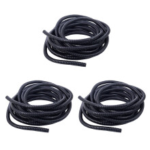 3X Conducto de Telar de Alambre Dividido de 20 Pies Tubo de Polietileno Tubo de Manga de Color Negro Diámetro Interno de 10 mm