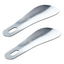 2pcs 10cm 4 inch Professional Stainless Steel Metal Shoe Horn Long ShoeSpoon