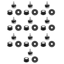 10X Rotary Carbon Potentiometer with Diameter with Knob, RV24YN 20S B103 10K Ohm