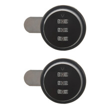 2X Alloy Code Combination Cam Lock Keyless Post Mail Box Cabinet RV 3 Dial Black