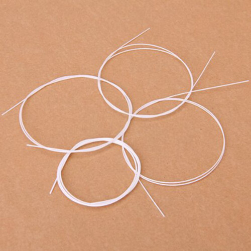 8Pcs White Nylon Ukulele String Set 1