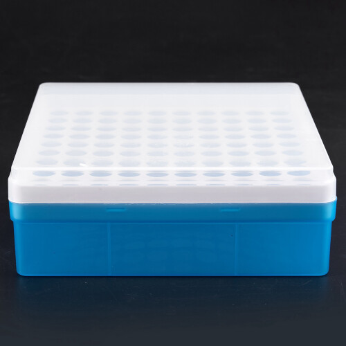 2X Plastic Square 100 Positions Laboratory 1.5Ml Centrifuge Tube Case Box 1