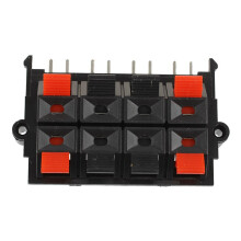 4Pcs 64X40X20mm 8 Positions Push in Jack Spring Load Speaker Terminals