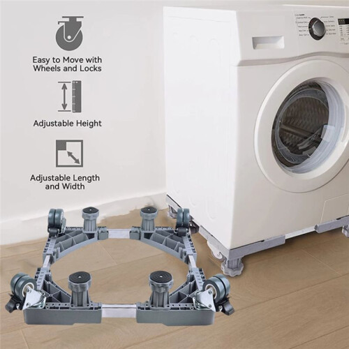 Washing Machine Stand Adjustable Refrigerator Raised Base Mobile Roller Bracket Wheel Bathroom Kitchen Accessories 1