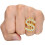 Brillen-Dollar-Zeichen-Halsketten und Ringe, 4