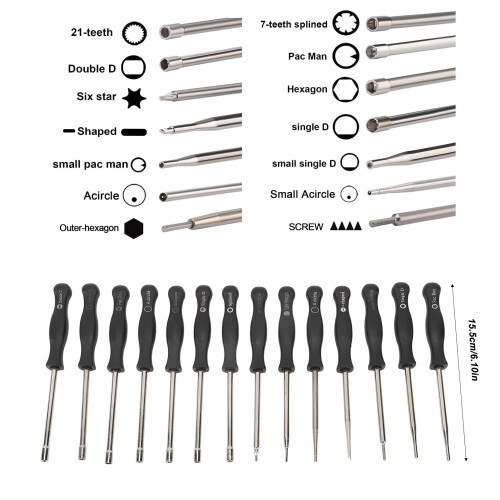Carburetor Adjustment Tools 14Pcs ABS Material for String Trimmers & Chainsaws 1