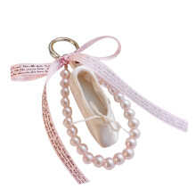 Charm Ballet Key Holder Accessory with Pearls-Style 3