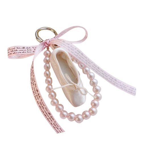 Charm Ballet Key Holder Accessory with Pearls-Style 3