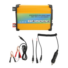 Power Inverter For Car With Dual USB Fast Charging AC Outlet Smart Design Multi Protection Built-In Fuse LED Work Light And Wide Applicability For Lap