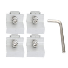 Solar Panel Mounting Bracket for Roof Installation, PV Panel Rail Grounding Clamps with Steel Construction High Stability Mounting System, Solar Panel
