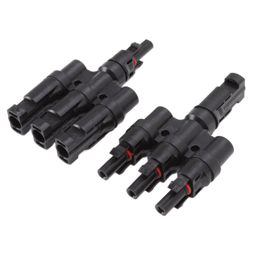 Waterproof Solar Panel Connectors High Security Plug And Play Solar Y Branch Parallel Connection Durable Stable Performance Drill Free Installation 2
