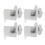 Solar Panel Mounting Bracket for Roof Installation, PV Panel Rail Grounding Clamps with Steel Construction High Stability Mounting System, Solar Panel 4
