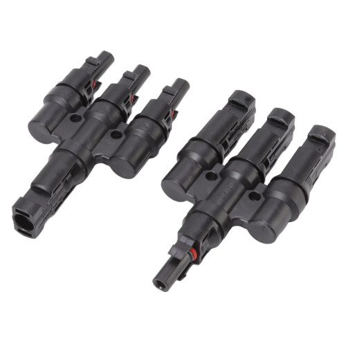 Waterproof Solar Panel Connectors High Security Plug And Play Solar Y Branch Parallel Connection Durable Stable Performance Drill Free Installation 1