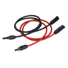Cavo di alimentazione per pannelli solari 10AWG 6mm² 1m, tensione nominale 1000V DC, rosso e nero, uso in Australia