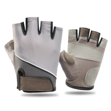 Ultra-Soft Leather Fitness Gloves With Full Padded Palms, Elastic Ice Silk Fabric For Enhanced Breathability And Comfort