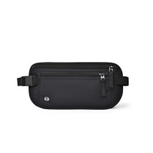 Travel Money Belt - Hidden Anti-Pickpocket Fanny Pack for Men & Women, Secure Belt Bag for Passport, Cash, Travel Pouch Black