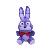 Pelúcia inspirada em FNAF, Bonnie Rabbit, brinquedo de pelúcia com textura macia e fofa, pelúcia 3D recheada com algodão PP para crianças.