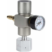 Manomètre CO2Mini portable, régulateur polyvalent pour bouteilles d'eau de 12/16 gallons et cartouches de CO2, conception anti-dommages garantissant